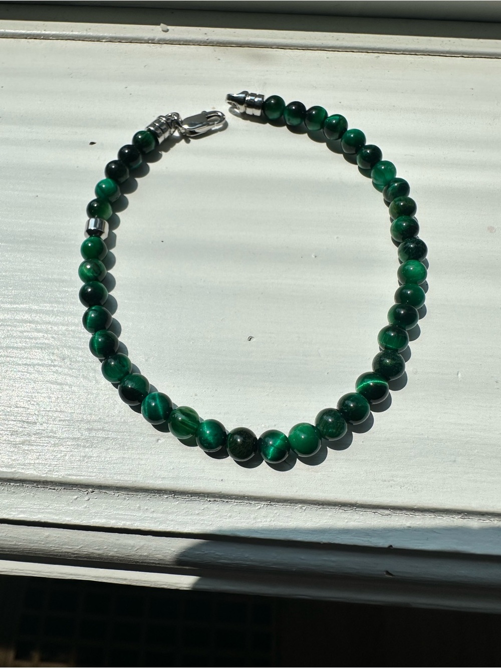 MEJURI - Brand New 4MM GEMSTONE BEADED BRACELET